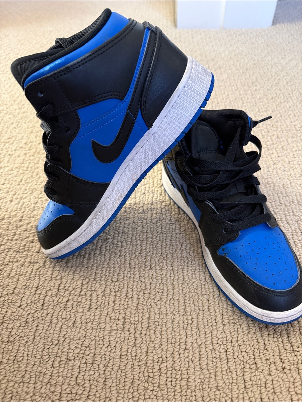 Nike High-Top Sneakers in Black and Blue